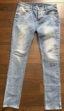 Ksubi Van Winkle Metro Blue Skinny Jeans Size 33